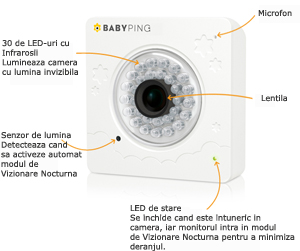 ce se gaseste in componenta micului monitor BabyPing